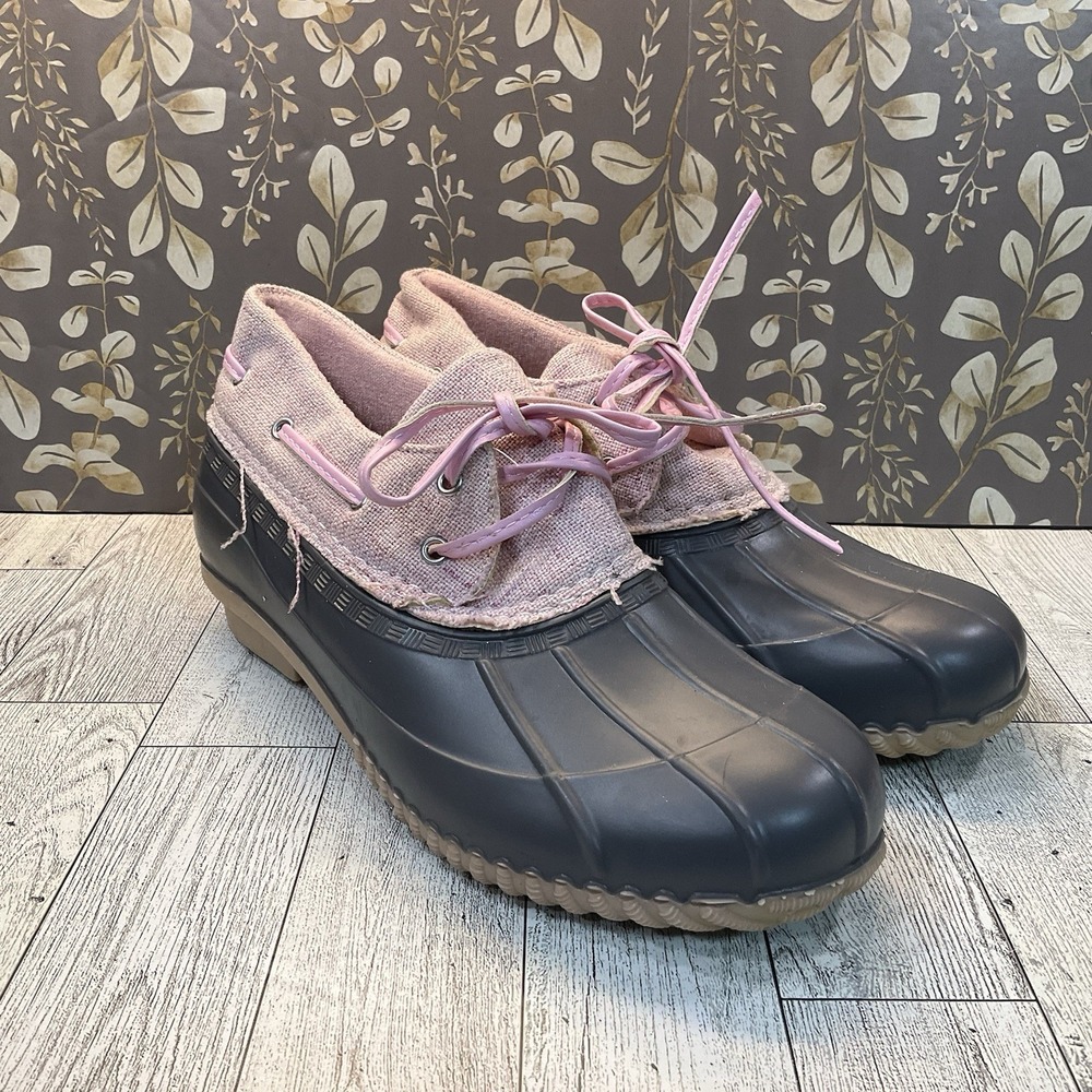 Magellan‎ Outdoors Women's Duck Ankle Boots Pink/Grey - Size 7